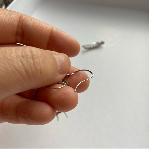 Sterling silver climber danglers and stud earrings - Picture 4 of 7